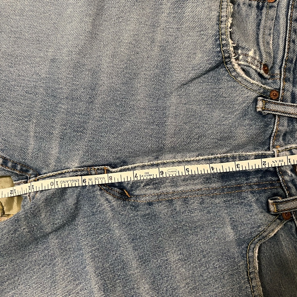 #2- Levi's 505 Relaxed Blue Jeans Denim Men, W/34, L/29, straight leg, pre owned - Picture 8 of 13